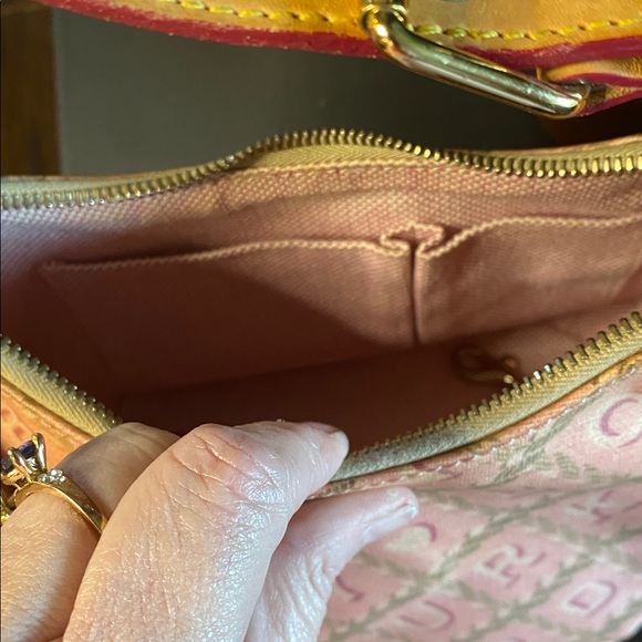 Dooney & Burke Peach & Tan Shoulder Bag - Picture 7 of 8